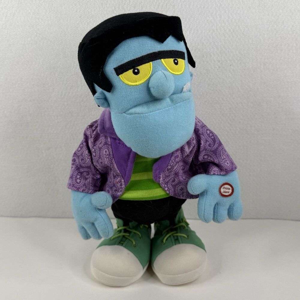 Hallmark Frankenstein Halloween Dance Sing Monster Mash Plush TESTED t-1064